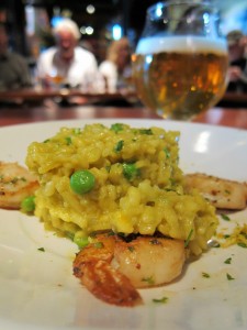 Rêve paired with Saffron and Spring Pea Risotto with Shrimp